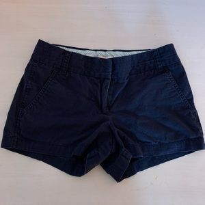 J. Crew size 00 navy 3” shorts